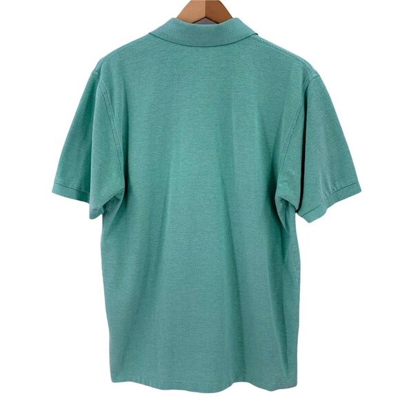 Brooks Brothers 346 Green Cotton Pique Short Sleeve Polo Shirt Size Large - Picture 5 of 5